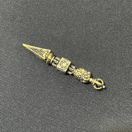 Vintage Metal Buddhist Mallet Desktop Ornament, Exotic Craft Collectible, Religious Tool for Various Room Types, Universal Holidays, Mother'S Day, Graduation, Spring, Summer